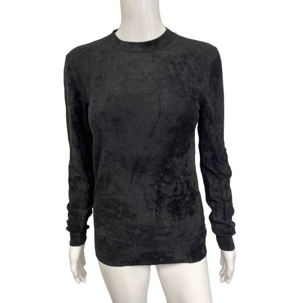 MARNI Black Crew Neck Long Sleeve Pullover Sweater Size EU 42 US 6